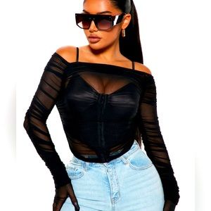 Fashion Nova “Heaven can’t wait corset top“